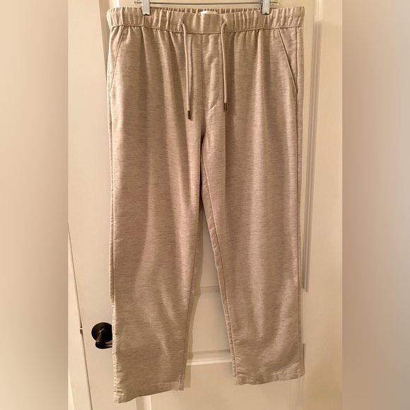 Goodfellow & Co Linen Cotton Polyester Pants Size XL Elastic Drawstring Waist - Picture 3 of 10